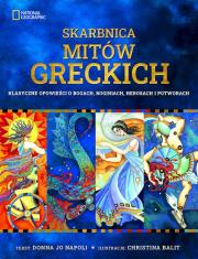 Skarbnica mitów greckich tw.. Autor: Napoli Donna Jo. Dadada.pl Okładka książki Skarbnica mitów greckich tw.