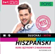 Słuchaj i mów hiszpański Pakiet 3 A1/B1. Autor: Opracowanie zbiorowe. Dadada.pl Okładka książki Słuchaj i mów hiszpański Pakiet 3 A1/B1