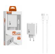 Okładka książki SOMOSTEL ŁADOWARKA SIECIOWA 20W + KABEL IPHONE BIAŁA SOMOSTEL POWER DELIVERY PD SMS-A78 IPHONE