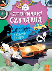 Wyrazy i zdania do nauki czytania. Samochody. Autor: Bator Agnieszka. Dadada.pl Okładka książki Wyrazy i zdania do nauki czytania. Samochody