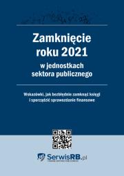 Okładka książki Zamknięcie roku 2021 w jednostkach sektora publicznego