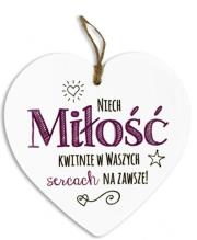 Opakowanie Zawieszka Serce 03-Miłość kwitnie