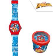 Opakowanie Zegarek analogowy Spiderman w metalowym opakowaniu MV16050