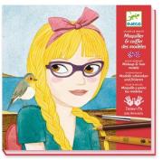 Zestaw artystyczny - Makijaż i fryzury. Wydawca: Djeco. Dadada.pl Opakowanie Zestaw artystyczny - Makijaż i fryzury