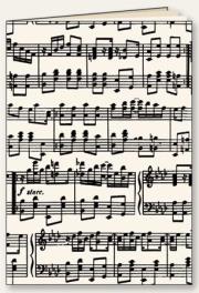 Opakowanie Zeszyt ozdobny A5/48K linia Muzyka