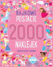 Okładka książki 2000 naklejek. Bajkowe postacie