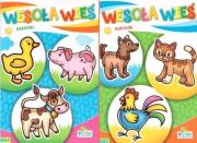 Okładka książki (212) Wesoła wieś naklejki MIX