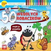 50 wesołych robaczków. Autor:   Praca zbiorowa. Dadada.pl Okładka książki 50 wesołych robaczków