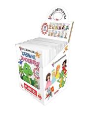 Okładka książki 90 kolorowanek z naklejkami MIX