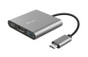 Okładka książki Adapter TRUST DALYX 3-IN-1 USB-C