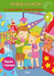 Okładka książki Akademia Przedszkolaka.Rysuję szlaczki-W wesołym..