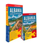 Albania Kosowo Macedonia Północna 3w1 przewodnik + atlas + mapa. Autor: Izabela Nowek. Dadada.pl Okładka książki Albania Kosowo Macedonia Północna 3w1 przewodnik + atlas + mapa