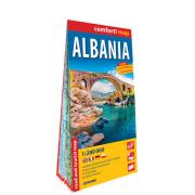 Albania laminowana mapa samochodowo-turystyczna 1:280 000. Autor: Opracowanie zbiorowe. Dadada.pl Okładka książki Albania laminowana mapa samochodowo-turystyczna 1:280 000