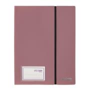 Opakowanie Album ofertowy A4 30kosz. z gumką ciemnoróż STRIGO