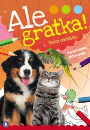 Ale gratka! Zwierzęta domowe. Autor: WYDAWNICTWO SKRZAT. Dadada.pl Okładka książki Ale gratka! Zwierzęta domowe