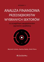 Okładka książki Analiza finansowa przedsiębiorstw wybranych sektorów ze szczególnym uwzględnieniem zagrożenia upadło