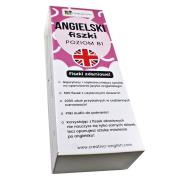 Angielski fiszki zdaniowe Poziom B1. Autor: Dwornik Paweł. Dadada.pl Okładka książki Angielski fiszki zdaniowe Poziom B1