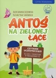 Antoś na zielonej łące bez KP. Autor: Łojewska Aleksandra, Sadowska Katarzyna. Dadada.pl Okładka książki Antoś na zielonej łące bez KP