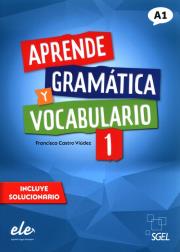 Aprende Gramatica y vocabulario 1 A1. Autor: Castro Viudez Francisca. Dadada.pl Okładka książki Aprende Gramatica y vocabulario 1 A1