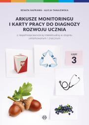 Arkusze monitoringu. Autor: Naprawa Renata, Alicja Tanajewska. Dadada.pl Okładka książki Arkusze monitoringu