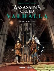 Assassin's Creed Valhalla. Ukryta księga. Autor: Gabella Mathieu, Paolo Traisci, Nika Sztorc. Dadada.pl Okładka książki Assassin's Creed Valhalla. Ukryta księga