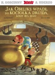 Asteriks. Jak Obeliks wpadł do kociołka druida... Autor: René Goscinny, Albert Uderzo, Marek Puszczewicz. Dadada.pl Okładka książki Asteriks. Jak Obeliks wpadł do kociołka druida..