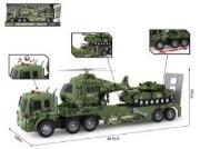 Opakowanie Auto laweta wojskowa + pojazdy 2szt światło/dźwięk