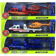 Opakowanie Auto metalowe lawet z helikopterem MIX
