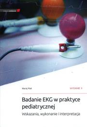 Badanie EKG w praktyce pediatrycznej w.2. Autor: M. Pitak. Dadada.pl Okładka książki Badanie EKG w praktyce pediatrycznej w.2