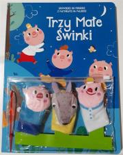 Bajki z pacynkami. Trzy małe świnki. Autor:   Praca zbiorowa. Dadada.pl Okładka książki Bajki z pacynkami. Trzy małe świnki