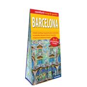 Barcelona laminowany map&guide 2w1: przewodnik i mapa. Autor: Rogala Larysa. Dadada.pl Okładka książki Barcelona laminowany map&guide 2w1: przewodnik i mapa