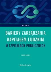 Okładka książki Bariery zarządzania kapitałem ludzkim w szpitalach