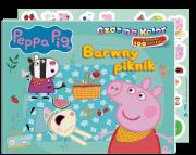 Barwny piknik. Świnka Peppa. Czas na kolor. Autor: Opracowanie zbiorowe. Dadada.pl Okładka książki Barwny piknik. Świnka Peppa. Czas na kolor