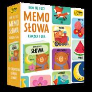 Baw się i ucz Memo Słowa Gra i książka. Wydawca: Wilga Play. Dadada.pl Opakowanie Baw się i ucz Memo Słowa Gra i książka