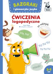Bazgraki i gimnastyka języka. Ćwiczenia logopedyczne. Autor: Anna Zając. Dadada.pl Okładka książki Bazgraki i gimnastyka języka. Ćwiczenia logopedyczne