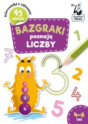 Okładka książki Bazgraki poznają LICZBY 4-6 lat. Bazgraki