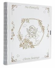 Okładka książki Biblia. Pamiątka Chrztu Św. złota - Aniołek