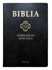 Okładka książki Biblia pierwszego Kościoła pvc czarna