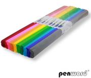 Bibuła marszczona mix kolorów 50x200cm (10szt). Wydawca: PENWORD. Dadada.pl Opakowanie Bibuła marszczona mix kolorów 50x200cm (10szt)