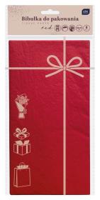 Opakowanie Bibułka do pakowania 50x70cm 5 arkuszy czerwona