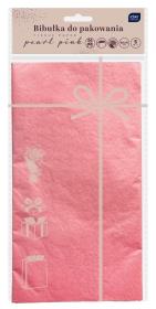 Opakowanie Bibułka do pakowania 50x70cm 5 arkuszy perłowy róż