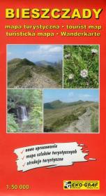 Okładka książki Bieszczady, 1:50 000