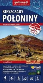 Okładka książki Bieszczady połoniny 1:25 000
