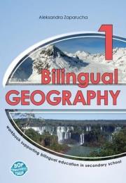 Bilingual Geography 1 WB SOP. Autor: Aleksandra Zaparucha. Dadada.pl Okładka książki Bilingual Geography 1 WB SOP