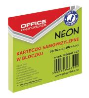 Opakowanie Bloczek samop. OFFICE PRODUCTS, 76x76mm, 1x100 kart., neon, zielony
14046611-02
