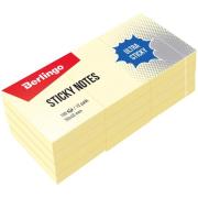 Bloczek samoprzylepny 50x40 żółty 12x100 kartek. Wydawca: Berlingo. Dadada.pl Opakowanie Bloczek samoprzylepny 50x40 żółty 12x100 kartek