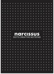 Blok A4 w kropki, czarny, klejony z góry 60 kartek. Wydawca: Narcissus. Dadada.pl Opakowanie Blok A4 w kropki, czarny, klejony z góry 60 kartek