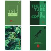 Blok notatnik A5/80K kratka Think Green (4szt). Wydawca: Ziemia Obiecana. Dadada.pl Opakowanie Blok notatnik A5/80K kratka Think Green (4szt)