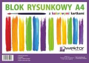 Opakowanie Blok rysunkowy A4/16K kolorowy (10szt)
