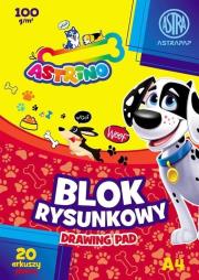 Opakowanie Blok rysunkowy A4/20K 100g Astrino 1szt.